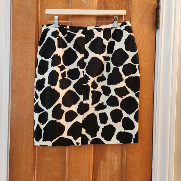LOFT Cow Print Skirt, Cowboycore, Western, Animal Print, Sz 12 P - Picture 3 of 7